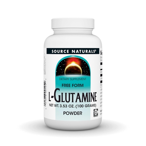 [BRSWIYTYCUPQG236] Source Naturals L-Glutamine, Free Form Amino Acid that Supports Metabolic Energy* - 100 Grams Powder