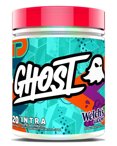 [BRSRAZQRCUJQAFA4] GHOST Intra Workout Powder, Welch's Grape - BCAAs &, EAAs, Nootropics & Hydration - Essential & Branch Chain Amino Acids Supports Muscle Recovery & Focus - Pre, Intra & Post Workout Powders