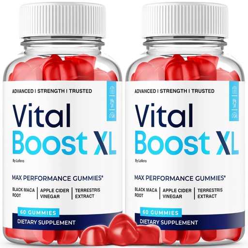 [BRSRGGL4DMCGCET7] (2 Pack) VitalBoost XL Gummies For Men, High Performance Supplement Gummys with Advanced Maximum Strength Formula, All-Natural Premium Ingredients Support for Overall Health & Wellness Gomitas (120ct)