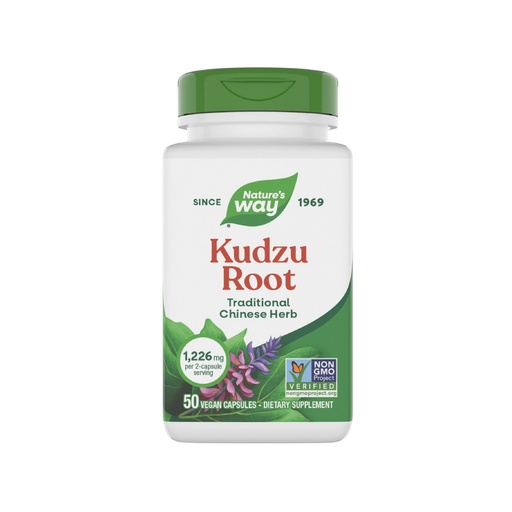[BRSWIYT7PMMBUCLA] Nature's Way Kudzu Root, 1,226 mg per 2-Capsule Serving, Non-GMO Project Verified, 50 Vegan Capsules (Packaging May Vary)