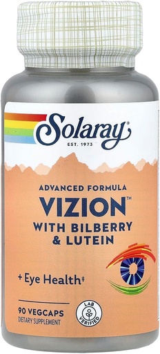 [BRSWIYTYO4GBC334] SOLARAY Vizion, Veg Cap (Btl-Plastic) 42mg | 90ct