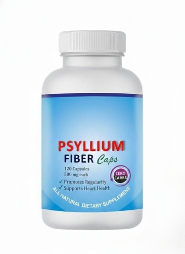 [BRSRABTQCIDQID34] Psyllium (Sat Isabgol) Capsules: 120 Capsules (500 mg each),fiber for Effectively Relief from Constipation and Rich Source of Dietary Fiber.