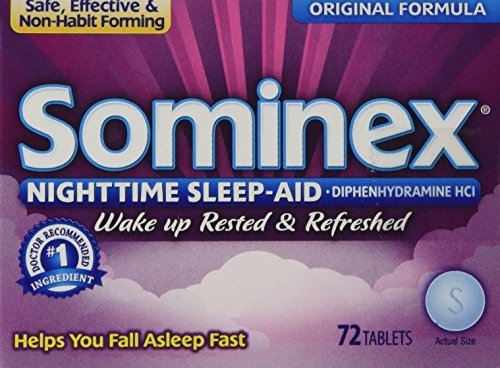 [BRSWKHYYCYOR2ADM] Sominex Night-Time Sleep Aid Tablets, Original Formula, 72 Tablets