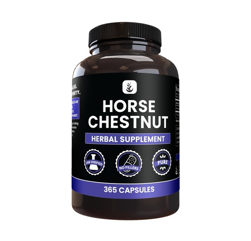 [BRSROYYNPMIGEYLP] PURE ORIGINAL INGREDIENTS Horse Chestnut (365 Capsule), No Magnesium Or Rice Fillers, Always Pure, Lab Verified