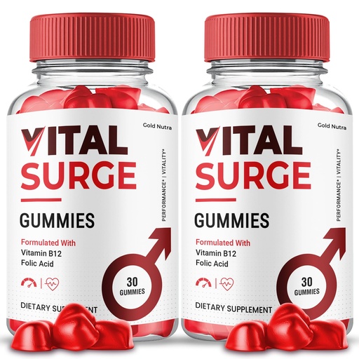 [BRSRAH37CJ7BAD37] Vital Surge Gummies for Men, Vital Surge Male Gummies Maximum Strength (2 Pack)