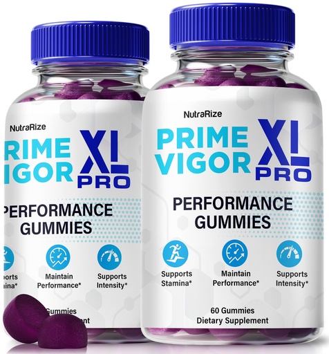 [BRSRACYCOYFWO3TO] (2 Pack) Prime Vigor XL Pro Male Gummies, Official PrimeVigor XL Pro for Men, Premium Blend for Peak Performance, Energy & Stamina, Prime VigorXL Pro Support, PrimeVigorXL Pro ME (120 Gummies)