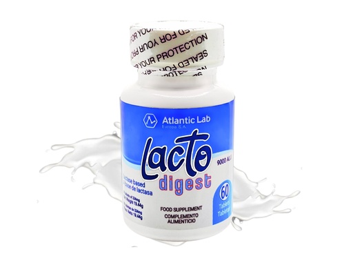 [BRSW2CA7CIBBYC3A] Atlantic Lab Corporation - LactoDigest Fast & Strong Natural Lactose Intolerance Relief, 9000 FCC Lactase Enzyme, 60 Capsules, Relieves Digestive Discomfort