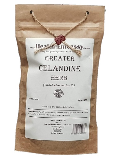 [BRSWGZLYCMCQICTX] Health Embassy Greater Celandine Herb | Chelidonium Majus L | Herbal Tea (100g)