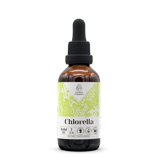 [BRSRMYI6AF7BQCDF] Chlorella Alcohol-Free Natural Tincture Extract, Immune System Booster, Liquid Drops Made from 100% Chlorella (pyrenoidosa) Dried Algae (2 fl oz)