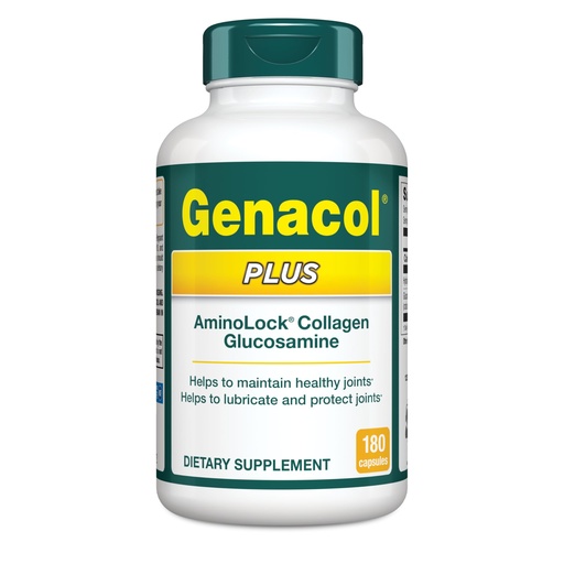 [BRSWYGIBDF5WKCDX] Genacol Plus – Glucosamine and Ultra-Hydrolyzed Collagen, Joint Health Supplement for Men & Women, Protects and Maintains Healthy Joints, 180 Capsules (60-Day Supply)