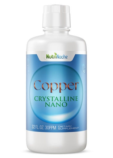 [BRSWGAQHAR4GOD3K] NutriNoche Liquid Colloidal Copper Supplement | 99.99% Ultra Pure Crystalline Nano Copper Particles | 30 ppm