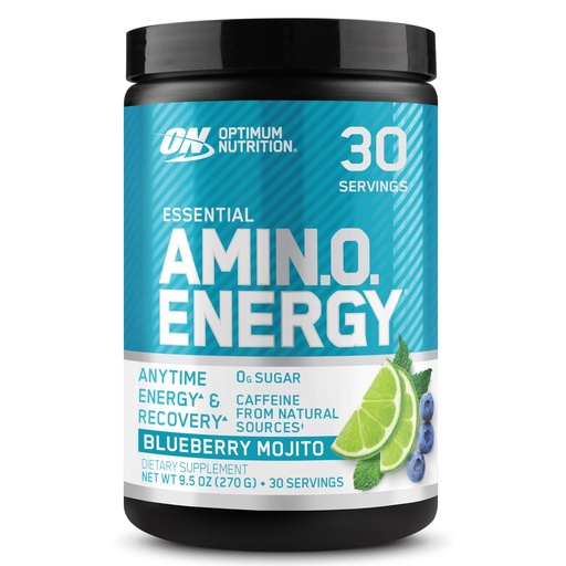 [BRSWK237AEGAYA34] Optimum Nutrition Amino Energy - Pre Workout with Green Tea, BCAA, Amino Acids, Keto Friendly, Green Coffee Extract, Energy Powder - Blueberry Mojito, 30 Servings (Packaging May Vary)