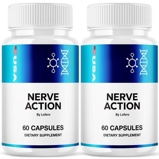 [BRSRGAIBBEBBQH35] (2 Pack) Nerve Action Capsules, NerveAction Pills Advanced Maximum Strength, Neuropathy Supplement Health Function Support Vitamins, Premium Wellness Formula All-Natural Ingredients Capsulas (120 ct)