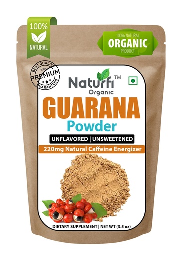 [BRSREZYODN5RACD3] Organic Guarana Powder - 1,000 mg Per Serv | 100 Grams / 3.5 Oz | Brazilian Herbal Extract, Bulk Superfood, Coffee Substitute, Vegan Friendly