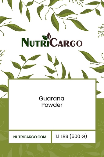 [BRSWIGAFCB6WGC3C] NutriCargo Guarana Powder 1.1 LBS (500 G)