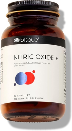 [BRSRMAIEBANWAC3H] Blisque – Natural Nitric Oxide Booster Supplement for Blood Flow Support and Circulation | Doctor-Approved | with L-Arginine, Cayenne Fruit, and Beet Root | 90 Capsules | Vegan and Non-GMO