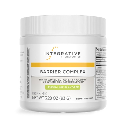 [BRSRGBIHBEHAMFIV] Integrative Therapeutics Barrier Complex - Supports Skin Barrier Function & Gut Health* - Contains L-glutamine & Soothing Traditional Herbal Blend - Great- Tasting Drink Mix with Lemon-Lime Flavor