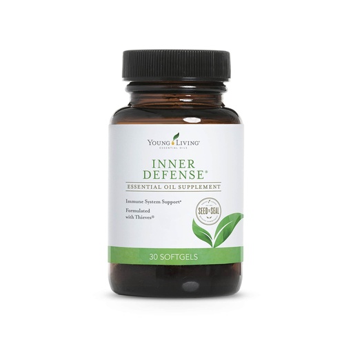 [BRSWKY35OAGRUDT6] Young Living - Inner Defense 30 Softgels | Premium Essential Oil Daily Immune Support Supplement | Seasonal Wellness Aid | Immunity Boosting Liquid Capsules