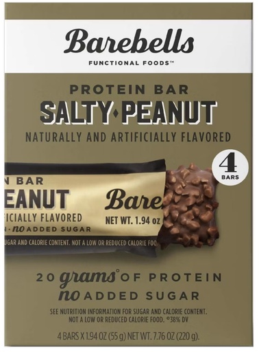 [BRSRE23QCIJQOCAU] Barebells, Salty Peanut Protein Bars, 7.76 Ounce