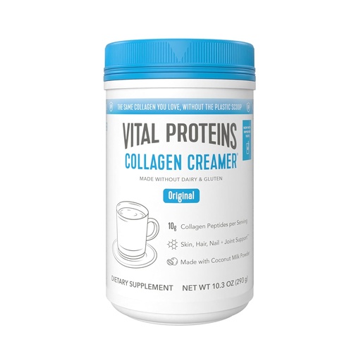 [BRSROCAZB4FRUGT2] Vital Proteins Collagen Peptides Powder - Original Coffee Creamer for Hair, Skin & Nails Support, 10.3 Oz