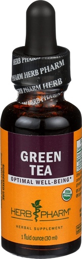 [BRSWIYTYOZ7AEFDC] Herb Pharm Certified Organic Green Tea Liquid Extract Drops, 1 Oz