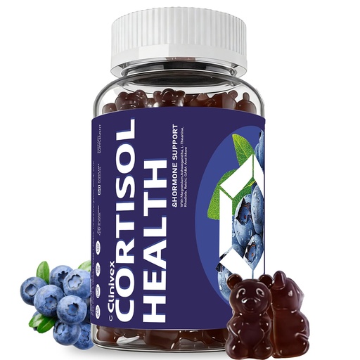 [BRSRGEL6OB5R4CQY] Cortisol Supplements for Women & Men - 24-in-1 Cortisol Reducer Gummies with Ashwagandha, Magnesium, L-Theanine, Rhodiola & GABA - Stress Relief, Mood, Focus & Sleep Support - Vegan, 60 Ct
