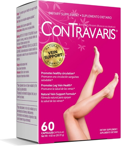 [BRSWYFAKDEDWEFDX] Promueve la circulación saludable &amp; Leg Vein Support Suplemento con Ruscus Aculeatus, apoya la salud de las piernas - 60ct