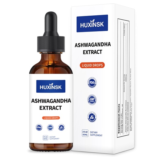 [BRSRGFD6CIPB6D3A] Ashwagandha Liquid Drops Extract | Certified Organic Withania Somnifera | Natural Stress Relief & Energy Support | Alcohol-Free, 60ml Adaptogen Tincture