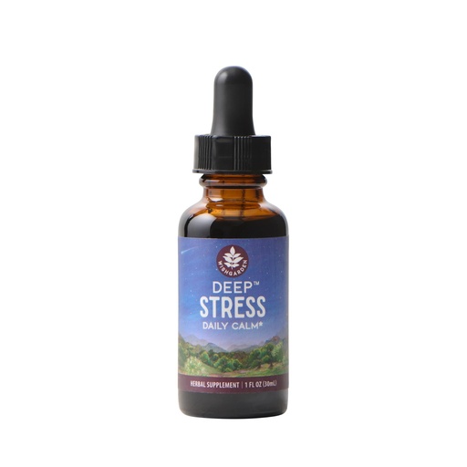 [BRSWIZABPIMA2DLU] WishGarden Herbs Deep Stress, Cortisol & Adrenal Support Supplement, Ashwagandha, Holy Basil, Milky Oat - Adaptogen Liquid Herbal Tincture for Stress Relief & Nervous System Calm, 1oz