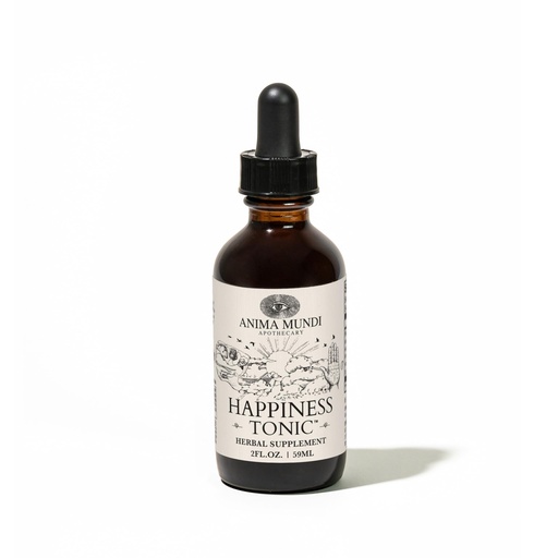 [BRSREEL2OQNBY3LA] Anima Mundi Apothecary Herbal Ashwagandha Drops - Happiness Tonic for Gentle Mood Support and Relaxation - Adaptogenic Drops with Organic Ashwagandha, Rhodiola, St. John's Wort & More (2oz / 59ml)