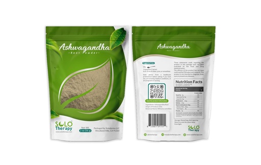 [BRSREEINC56RYDTB] Ashwagandha Powder, 56 Grams, Ashwagandha Root Powder Resealable Bag - Withania Somnifera - Product of India (2 oz (56 g), Ashwagandha Root)
