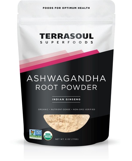[BRSWGZITBN6A23TA] Terrasoul Superfoods Organic Ashwagandha Root Powder 6oz