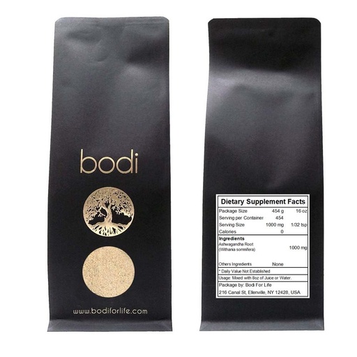 [BRSRMAABCIPWO3LP] bodi : Ashwagandha Root Powder | 4oz to 5lb | 100% Pure Natural Hand Crafted (1 Lb)