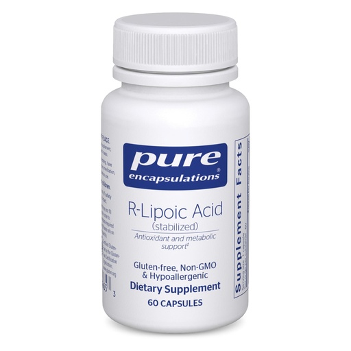 [BRSWIY37PN6RCH3O] Pure Encapsulations R-Lipoic Acid (Stabilized) | Hypoallergenic Supplement with Enhanced Antioxidant Protection and Metabolic Support | 60 Capsules