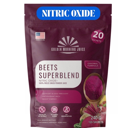 [BRSREZQZCQBGK2Q6] Beets Superfoods Blended Powder Juice: Nitric Oxide Booster & Energy Blend | Beetroot Pomegranate Powder to Extend NO & Blood Flow | No Added Sugar, Freeze-Dried