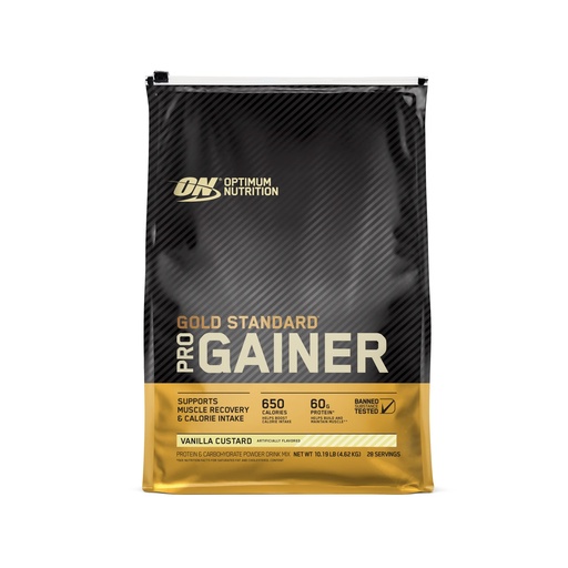 [BRSWIYANDIAA4F3G] Optimum Nutrition Gold Standard Pro Gainer, Weight Gainer Protein Powder, Vanilla Custard, 10.19 Pound, 28 Servings (Packaging May Vary)