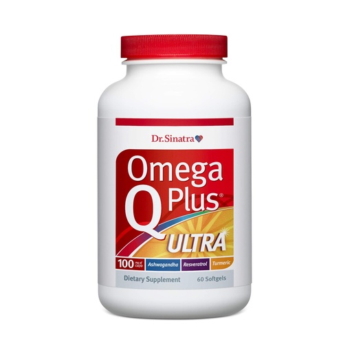 [BRSWYFL4PICGAELD] Dr. Sinatra Omega Q Plus Ultra | Advanced, Comprehensive Support for Heart Health & Healthy Aging with Ashwagandha for Stress Relief