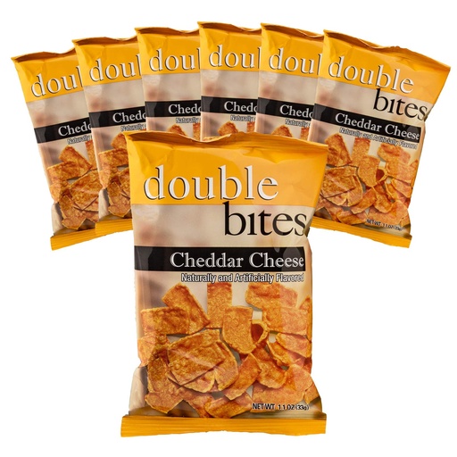 [BRSWGELQPN6BEEI6] Weight Loss Systems Cheddar Cheese Double Bites High Protein Chips Snacks | Low Carb & Low Calorie Chips, Crunchy Diet Snacks | Gluten-free, Zero Cholesterol Proti Diet Snacks - 7 Packs