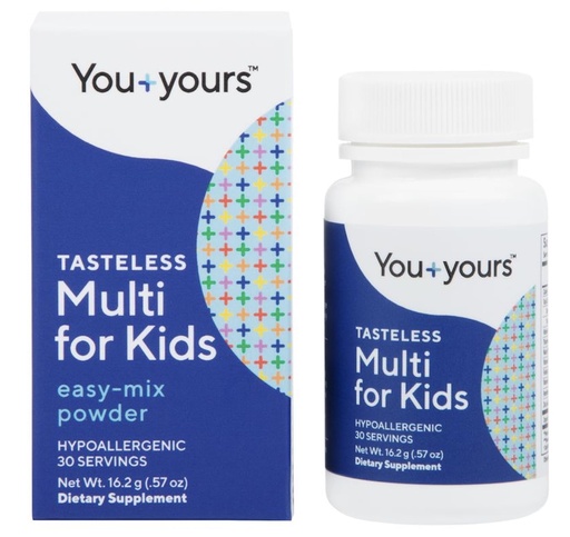 [BRSRAGAPDMFRUG36] Tasteless Multivitamin Powder for Kids + Toddlers- No Sweeteners, Flavors, Colors or Preservatives. Add to Beverages or Food. Pure, Flavorless Children's Multivitamin Supplement. 30 Servings.