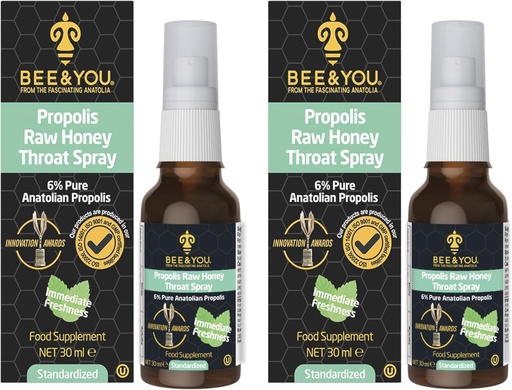 [BRSRAZI6PMPRMC3B] Bee and You Raw Honeyגרון Spray, 100% טהור פרפוליס לחלץ, תמיכה כספית, Soreגרון & הקהילה הקלה, בריאות הפה, אנטיoxidants, טבעי, Keto, Paleo, Gluten-Free | 1 FL Oz