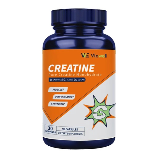 [BRSRE232BYOREADV] Creatine Monohydrate Capsules - Creatine Supplement, Muscle Building, Strength Training, Support Workout Recovery - Non GMO - Unflavored, Gluten Free, Keto Friendly - 90 Capsules