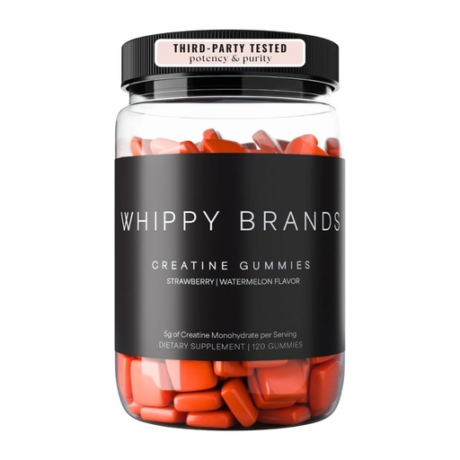 [BRSRGZAPDMMAKALV] Creatine Gummies | 5g Creatine Monohydrate per Serving | Muscle Strength & Recovery | Chewable Creatine Supplement | 30 Servings (Strawberry Watermelon)