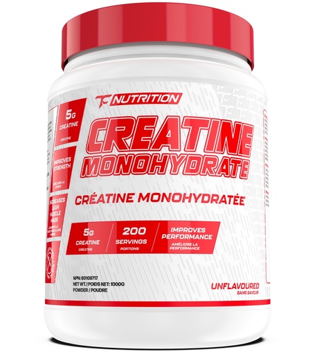 [BRSRAAY6BEOW2EQ4] TC Nutrition Creatine Monohydrate Powder 5g - Pure Creatine Powder for Increased Strength, Muscle Growth, Improved Endurance and Performance (200 Servings, Unflavored.)