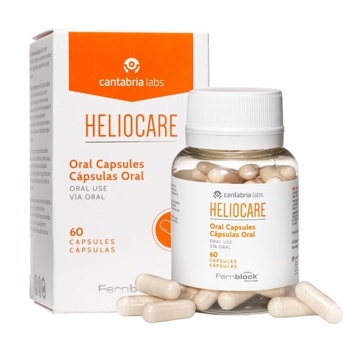 [BRSRAHQFBMPQKCI4] Cantabria Labs Heliocare Dietary Supplement: 240mg Polypodium Leucotomos Extract Pills - Antioxidant Rich Formula with Fernblock and PLE Technology - 60 Veggie Capsules
