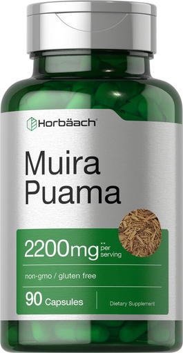 [BRSWYYIDB57BM33D] Horbäach Muira Puama Root Extract | 90 Capsules | Non GMO, Gluten Free Supplement