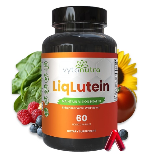 [BRSWYFADAANA4FDU] Liquid Lutein & Zeaxanthin – Fast-Absorbing Eye Support for Blue Light & Visual Health with Zinc, Vitamin A & Antioxidants – 60 Veggie Liquid Capsules
