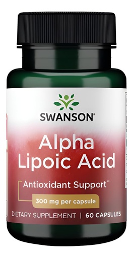 [BRSWIYT7PMBQKH34] Swanson Alpha Lipoic Acid - Antioxidant Activity Supplement - 300 mg 60 Capsules