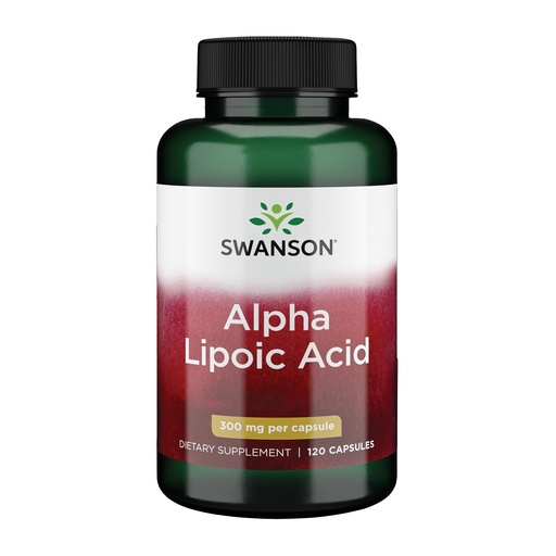 [BRSWIYT7PMBQKFLG] Swanson Alpha Lipoic Acid Antioxidant Supplement for Adults Seeking Free Radical Defense and Cellular Protection - 300 mg (120 Vegan Capsules)