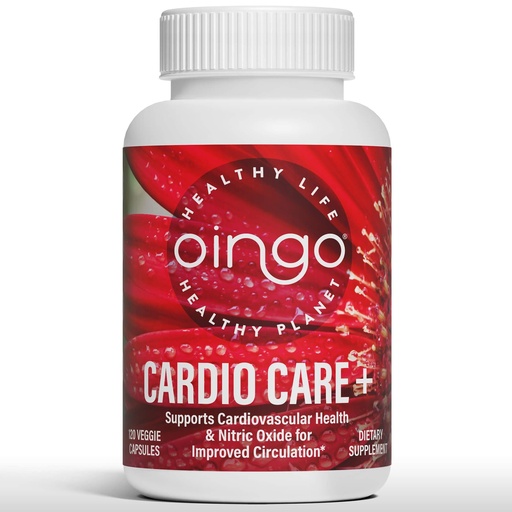 [BRSREFQDCUIA2EQZ] Cardio Care + Heart Health Formula — Nitric Oxide Booster with Beet Root Powder, Grape Seed Extract, Taurine, B Vitamins for Blood Flow & Blood Pressure Support, Gluten Free, 120 Veggie Capsules