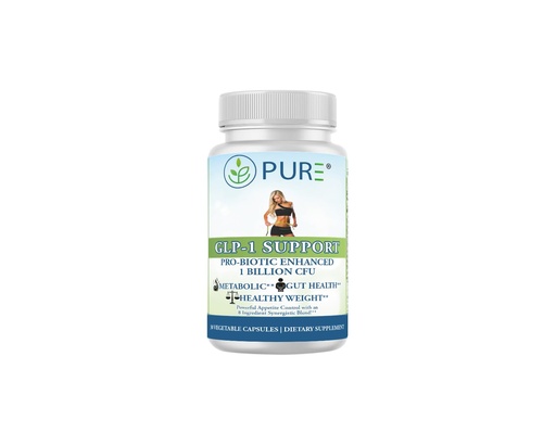 [BRSREHA3CAARQETZ] PURE® GLP-1 Support - Natural GLP-1 Alternative - 30 Capsules - with Akkermansia Muciniphila, Berberine HCl & Yerba Mate - Appetite Control & Metabolic Weight Management Supplement - Made in USA